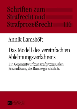 Abbildung von Lamshöft | Das Modell des vereinfachten Ablehnungsverfahrens | 1. Auflage | 2013 | 116 | beck-shop.de