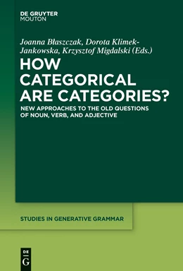 Abbildung von Blaszczak / Klimek-Jankowska | How Categorical are Categories? | 1. Auflage | 2015 | 122 | beck-shop.de