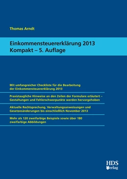 Abbildung von Arndt | Einkommensteuererklärung 2013 Kompakt | 5. Auflage | 2014 | beck-shop.de