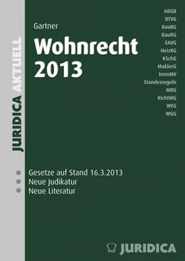 Abbildung von Gartner | Wohnrecht 2013 | 1. Auflage | 2013 | beck-shop.de