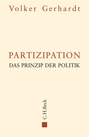 Cover: Volker Gerhardt, Partizipation