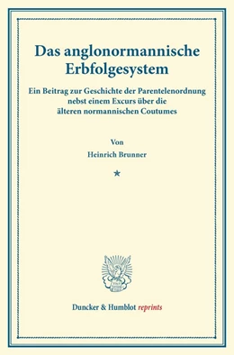 Abbildung von Brunner | Das anglonormannische Erbfolgesystem | 1. Auflage | 2013 | beck-shop.de