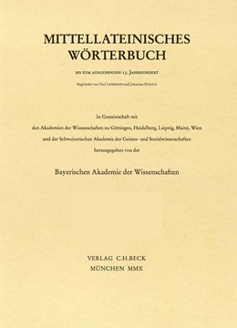 Cover:, Mittellateinisches Wörterbuch  31. Lieferung (dominium - efficientia)