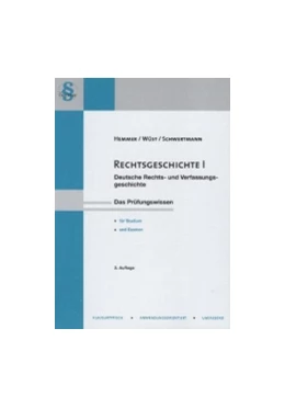 Abbildung von Hemmer / Wüst | Rechtsgeschichte I | 3. Auflage | 2013 | beck-shop.de