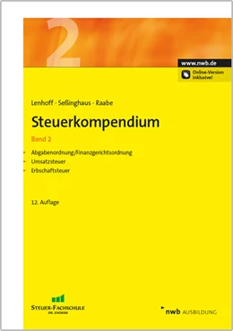 Abbildung von Lenhoff / Seßinghaus | Steuerkompendium • Band 2 | 12. Auflage | 2014 | beck-shop.de
