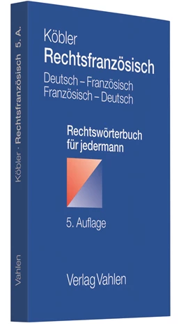 Abbildung von Köbler | Rechtsfranzösisch | 5. Auflage | 2013 | beck-shop.de