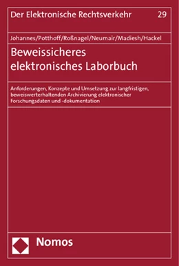 Abbildung von Johannes / Potthoff | Beweissicheres elektronisches Laborbuch | 1. Auflage | 2013 | 29 | beck-shop.de