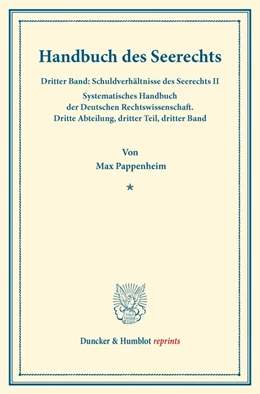Abbildung von Pappenheim / Binding | Handbuch des Seerechts | 1. Auflage | 2013 | beck-shop.de
