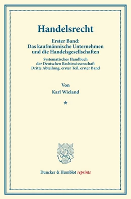 Abbildung von Wieland / Binding | Handelsrecht | 1. Auflage | 2013 | beck-shop.de