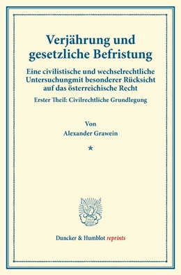 Abbildung von Grawein | Verjährung und gesetzliche Befristung | 1. Auflage | 2013 | beck-shop.de