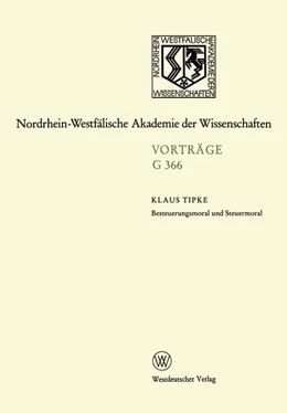 Abbildung von Tipke | Besteuerungsmoral und Steuermoral | 1. Auflage | 2012 | beck-shop.de