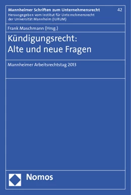 Abbildung von Maschmann (Hrsg.) | Kündigungsrecht: alte und neue Fragen | 1. Auflage | 2013 | 42 | beck-shop.de