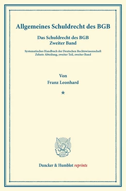 Abbildung von Leonhard / Binding | Besonderes Schuldrecht des BGB | 1. Auflage | 2013 | beck-shop.de