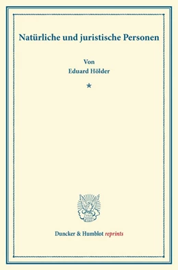 Abbildung von Hölder | Natürliche und juristische Personen | 1. Auflage | 2013 | beck-shop.de
