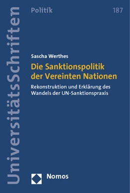 Abbildung von Werthes | Die Sanktionspolitik der Vereinten Nationen | 1. Auflage | 2013 | 187 | beck-shop.de