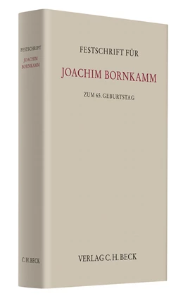 Abbildung von Festschrift für Joachim Bornkamm zum 65. Geburtstag | 1. Auflage | 2014 | beck-shop.de