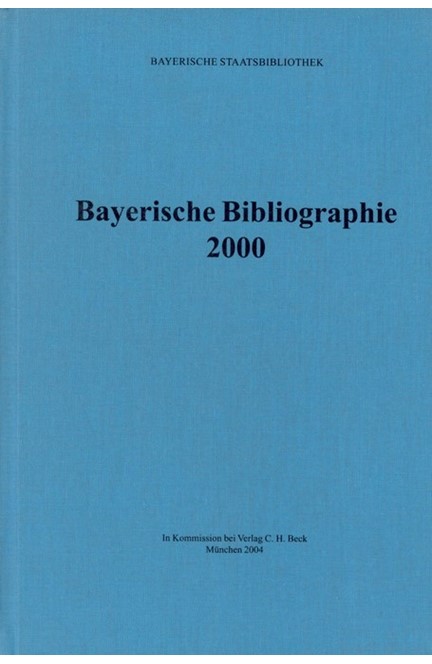 Cover: , Bayerische Bibliographie  2000
