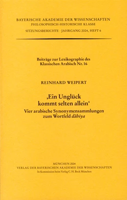 Abbildung von Weipert, Reinhard | 'Ein Unglück kommt selten allein' | 1. Auflage | 2004 | Heft 2004/6 | beck-shop.de
