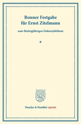 Abbildung von Bonner Festgabe für Ernst Zitelmann | 1. Auflage | 2013 | beck-shop.de
