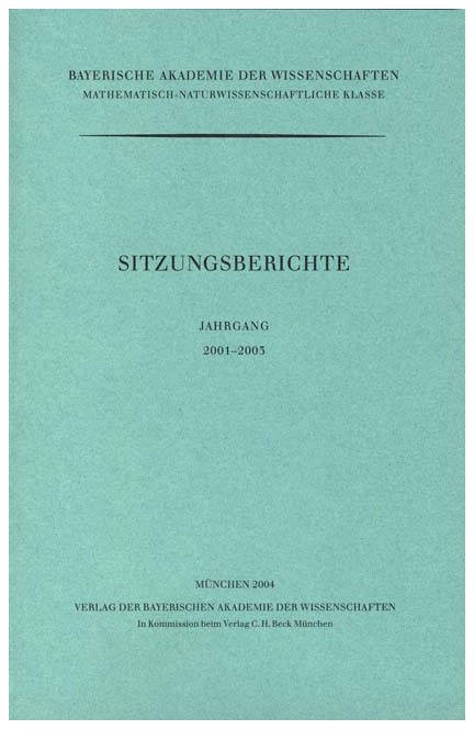 Cover: , Jahrgang 2001 - 2003