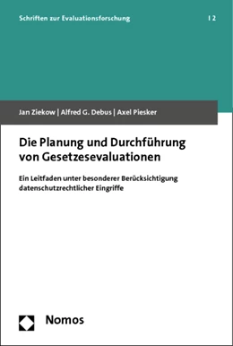 Abbildung von Ziekow / Debus | Die Planung und Durchführung von Gesetzesevaluationen | 1. Auflage | 2013 | 2 | beck-shop.de