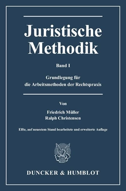Abbildung von Müller / Christensen | Juristische Methodik | 11. Auflage | 2013 | beck-shop.de