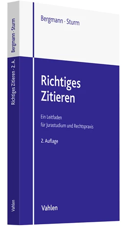 Abbildung von Bergmann / Schröder | Richtiges Zitieren | 2. Auflage | 2023 | beck-shop.de