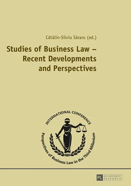 Abbildung von Sararu | Studies of Business Law – Recent Developments and Perspectives | 1. Auflage | 2013 | beck-shop.de