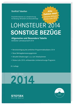 Abbildung von Lohnsteuer 2014 • Sonstige Bezüge | 1. Auflage | 2014 | beck-shop.de