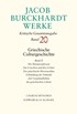 Cover: Burckhardt, Jacob, Griechische Culturgeschichte II