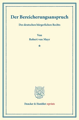 Abbildung von Mayr | Der Bereicherungsanspruch | 1. Auflage | 2013 | beck-shop.de