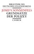 Cover: Sonnenfels, Joseph von, Grundsätze der Polizey