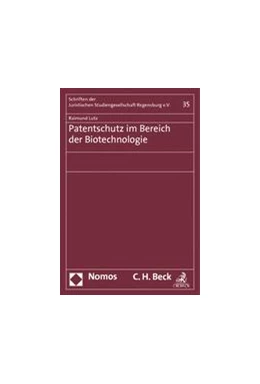 Abbildung von Lutz | Patentschutz im Bereich der Biotechnologie | 1. Auflage | 2013 | 35 | beck-shop.de