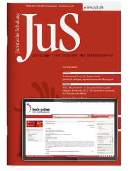 Abbildung von JuS • Juristische Schulung | 58. Auflage | 2023 | beck-shop.de