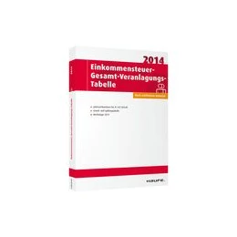 Abbildung von Einkommensteuer-Gesamt-Veranlagungstabelle 2014 | 1. Auflage | 2014 | beck-shop.de