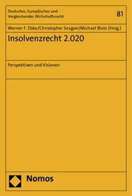 Abbildung von Ebke / Seagon | Insolvenzrecht 2.020 | 1. Auflage | 2013 | 81 | beck-shop.de