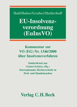 Abbildung von Haß / Huber | EU-Insolvenzverordnung: EuInsVO | 1. Auflage | 2005 | beck-shop.de