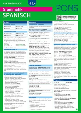 Abbildung von PONS Grammatik auf einen Blick Spanisch | 1. Auflage | 2014 | beck-shop.de