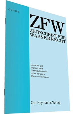 Abbildung von Zeitschrift für Wasserrecht - ZFW | 57. Auflage | 2024 | beck-shop.de
