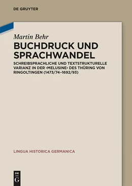 Abbildung von Behr | Buchdruck und Sprachwandel | 1. Auflage | 2014 | beck-shop.de