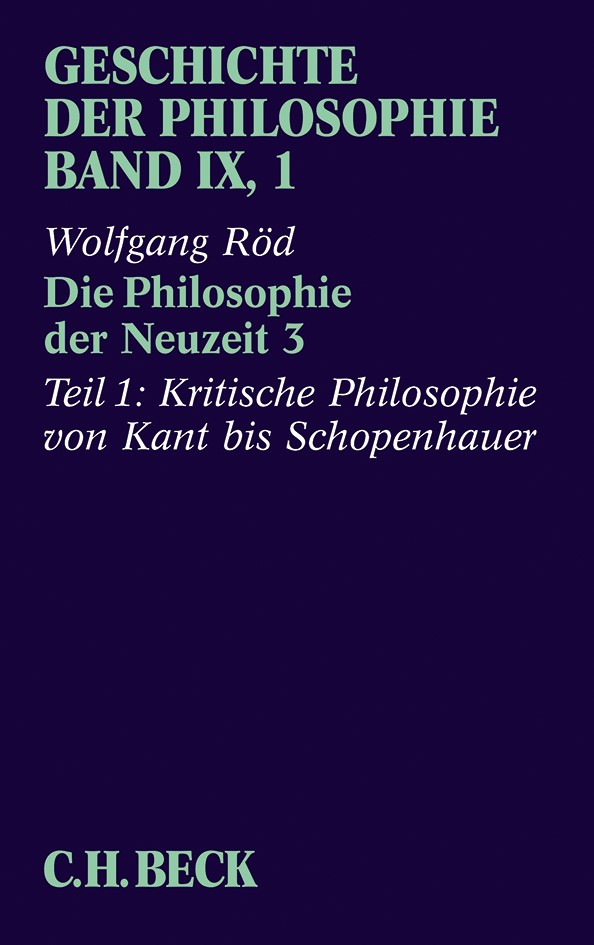 Cover: Röd, Wolfgang, Die Philosophie der Neuzeit 3