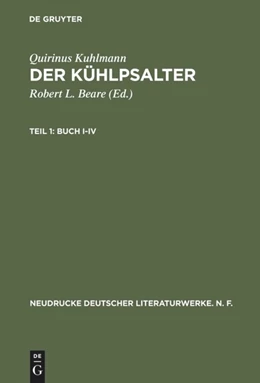 Abbildung von Beare / Kuhlmann | Der Kühlpsalter Teil 1. Buch I-IV | 1. Auflage | 2013 | beck-shop.de
