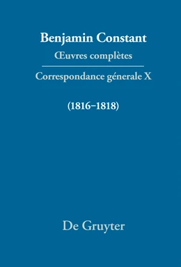 Abbildung von Courtney / Rowe | Correspondance générale 1816-1818 | 1. Auflage | 2014 | beck-shop.de