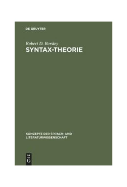Abbildung von Borsley | Syntax-Theorie | 1. Auflage | 2013 | beck-shop.de