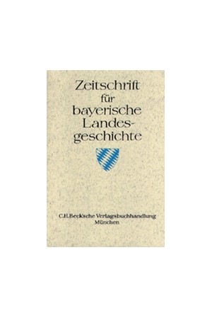Cover: , Zeitschrift für bayerische Landesgeschichte Band 67 Heft 2/2004