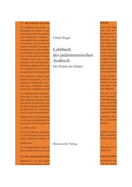 Abbildung von Seeger | Lehrbuch des palästinensischen Arabisch | 1. Auflage | 2013 | 4 | beck-shop.de