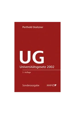 Abbildung von Perthold-Stoitzner | Universitätsgesetz 2002 - UG | 3. Auflage | 2014 | 45b | beck-shop.de