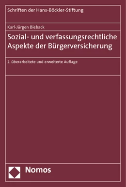 Abbildung von Bieback | Sozial- und verfassungsrechtliche Aspekte der Bürgerversicherung | 2. Auflage | 2014 | 61 | beck-shop.de