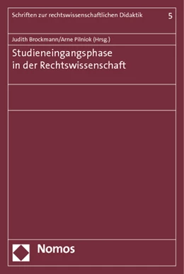 Abbildung von Brockmann / Pilniok (Hrsg.) | Studieneingangsphase in der Rechtswissenschaft | 1. Auflage | 2014 | 5 | beck-shop.de
