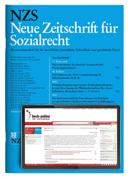 Abbildung von NZS • Neue Zeitschrift für Sozialrecht | 27. Auflage | 2023 | beck-shop.de